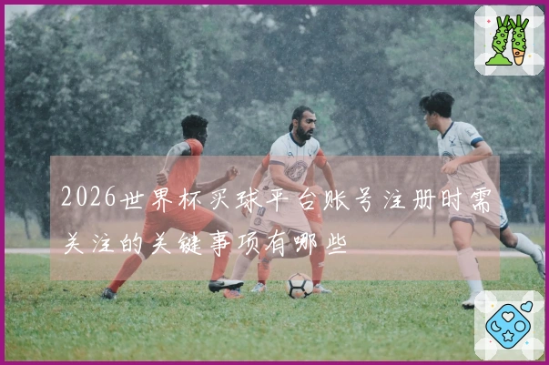 2026世界杯买球平台账号注册时需关注的关键事项有哪些